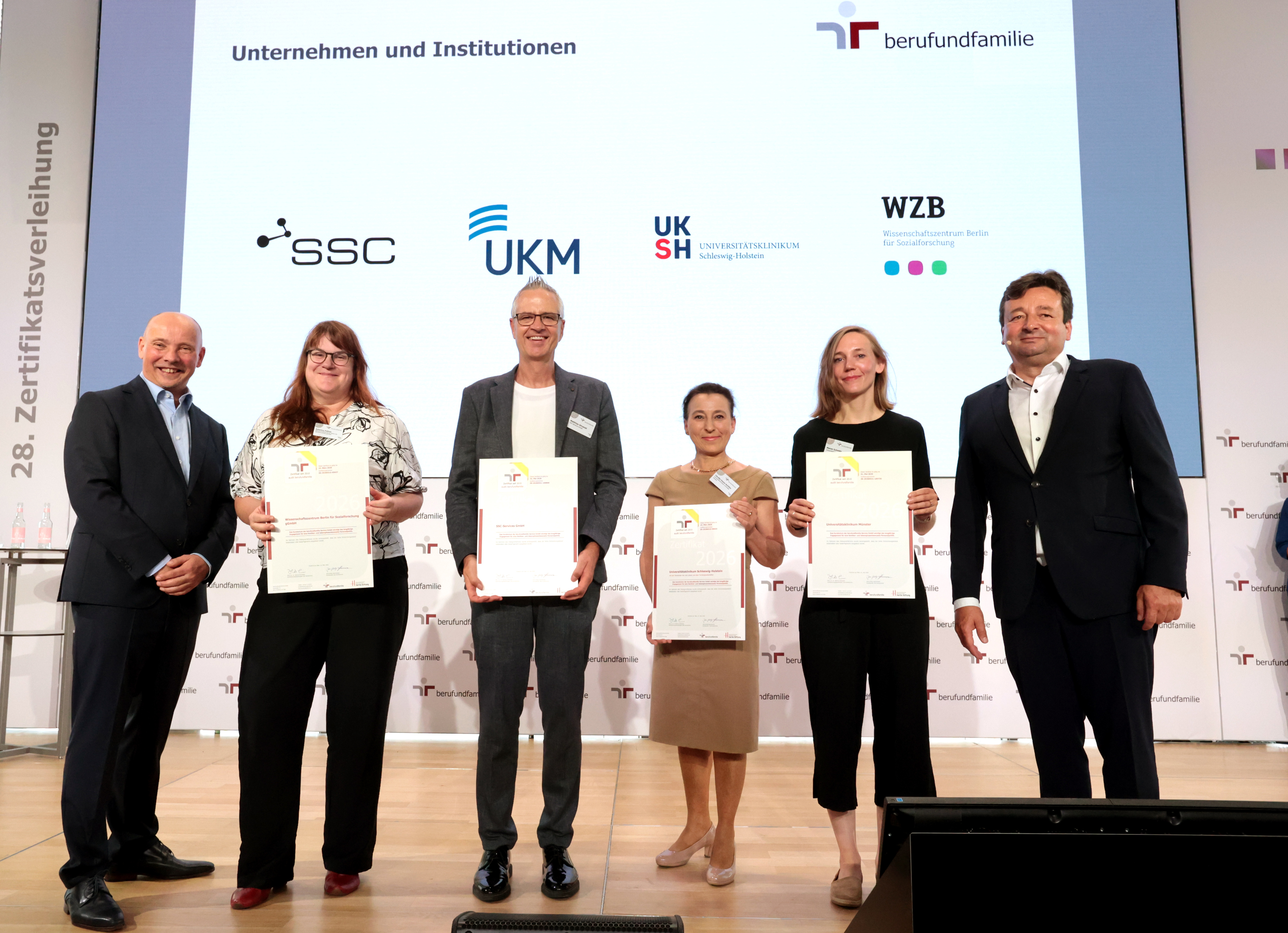SSC-Services GmbH, Universitätsklinikum Münster, Universitätsklinikum Schleswig-Holstein – mit den Standorten Kiel und Lübeck und allen Tochtergesellschaften, Wissenschaftszentrum Berlin für Sozialforschung gGmbH