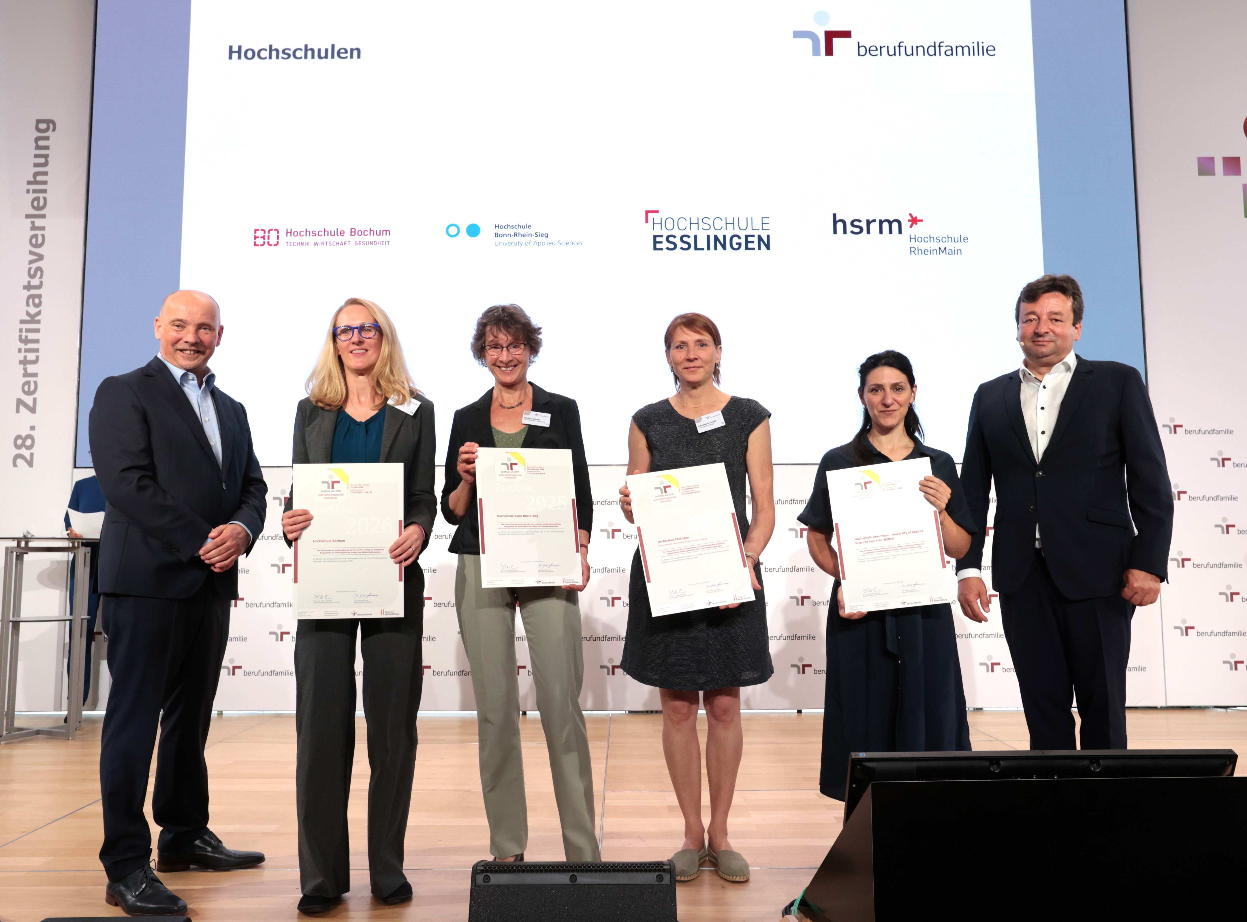 Hochschule Bochum, Hochschule Bonn-Rhein-Sieg, Hochschule Esslingen – Campus Stadtmitte, Campus Flandernstraße und Campus Göppingen, Hochschule RheinMain (HSRM)